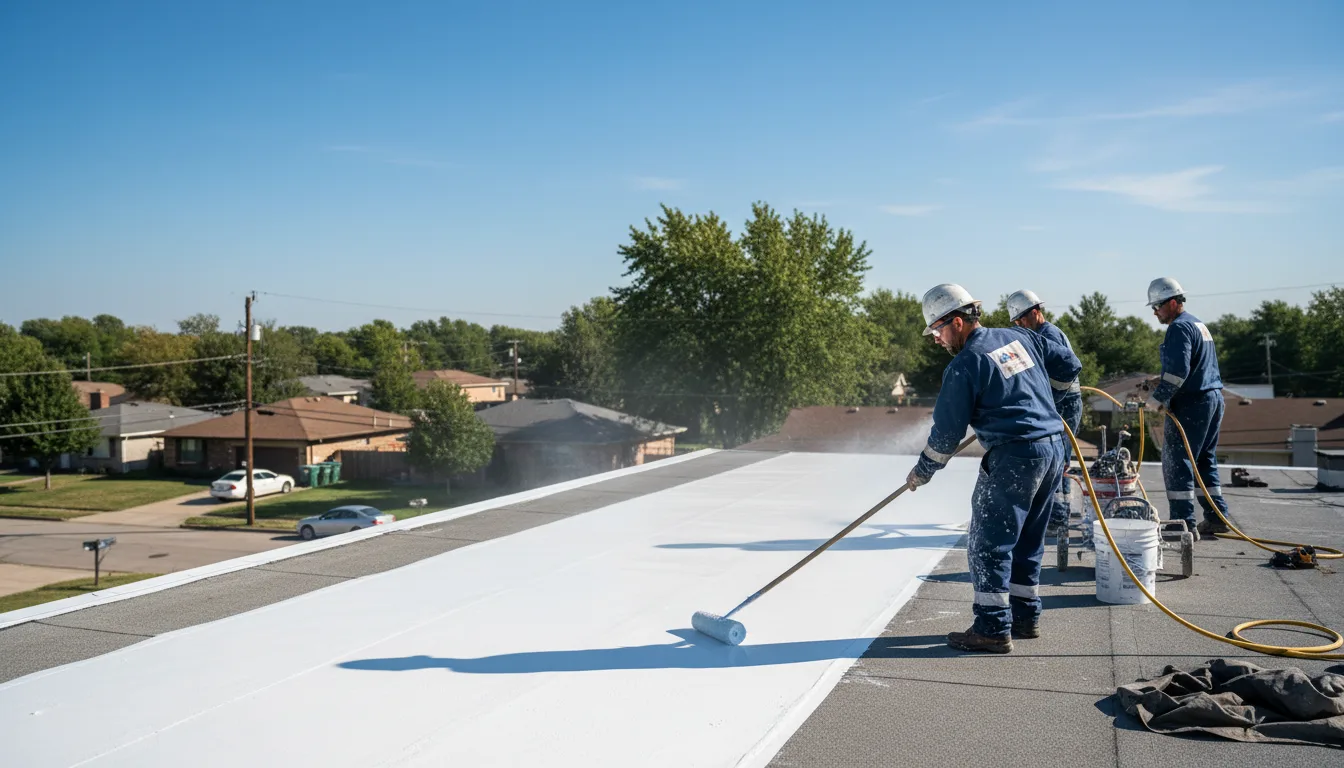 Commercial roof coating in Cedar Point, IL near me